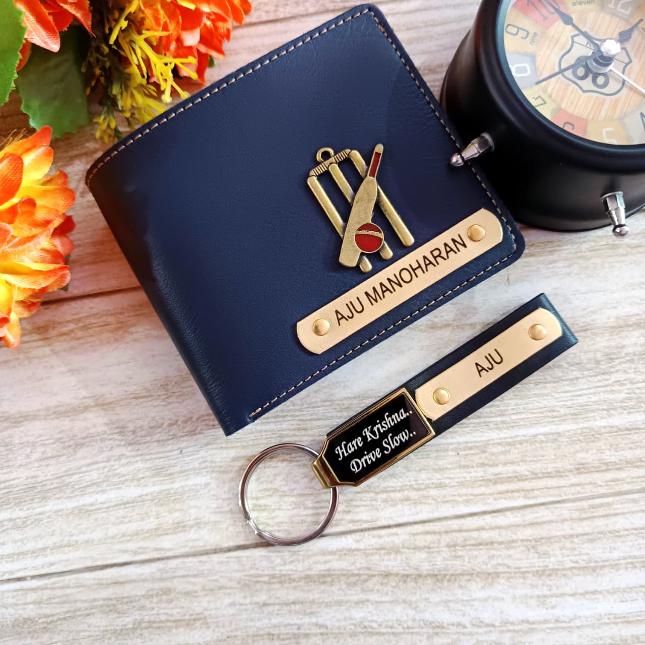 Faux Wallet + Beeta Keychain